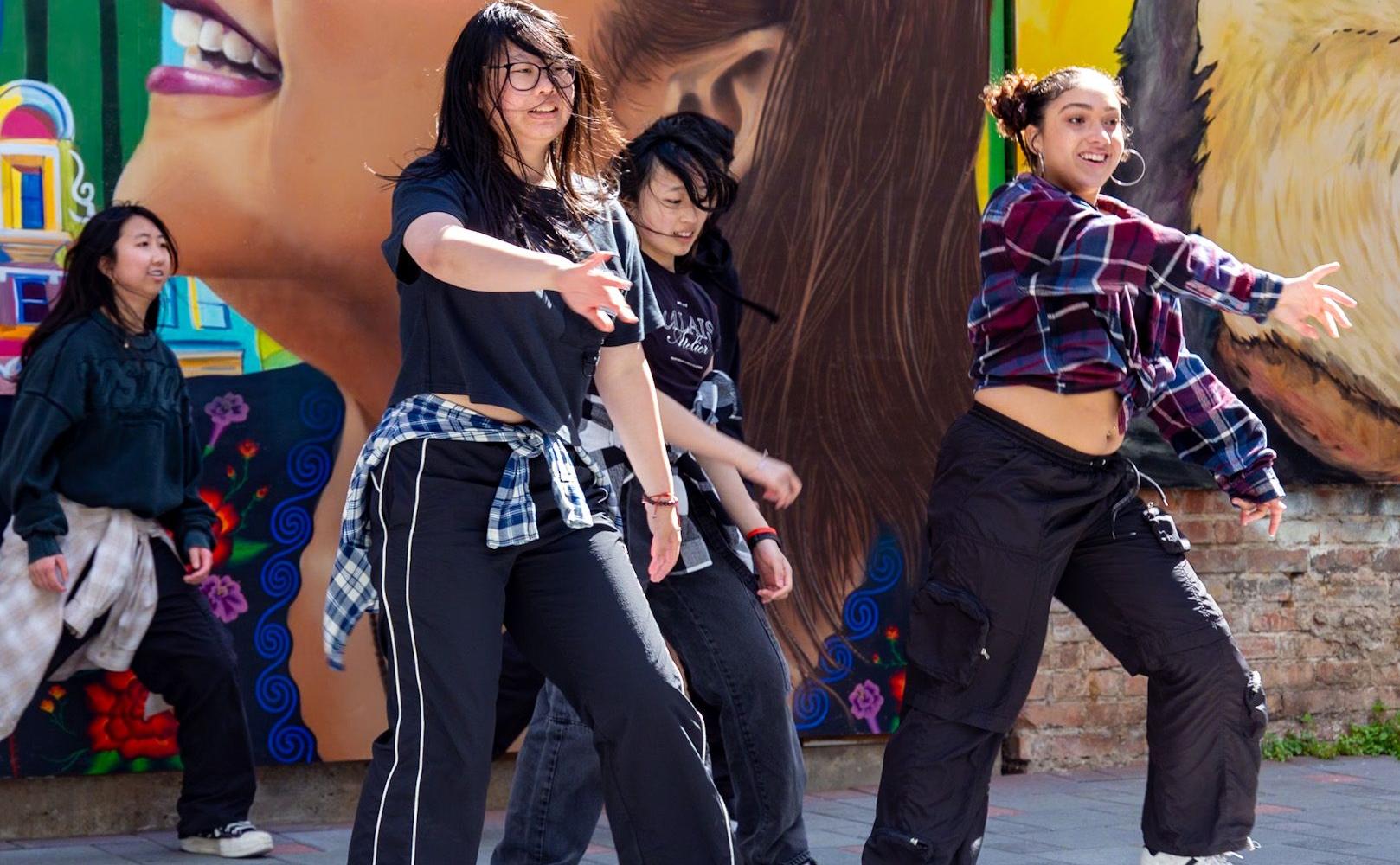 Youth performing