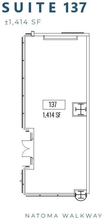 Floor plan for suites 137.