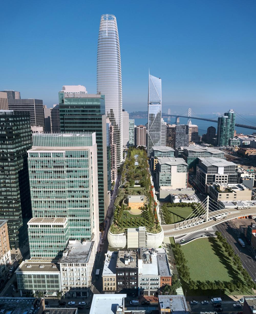 Transbay City Park from above