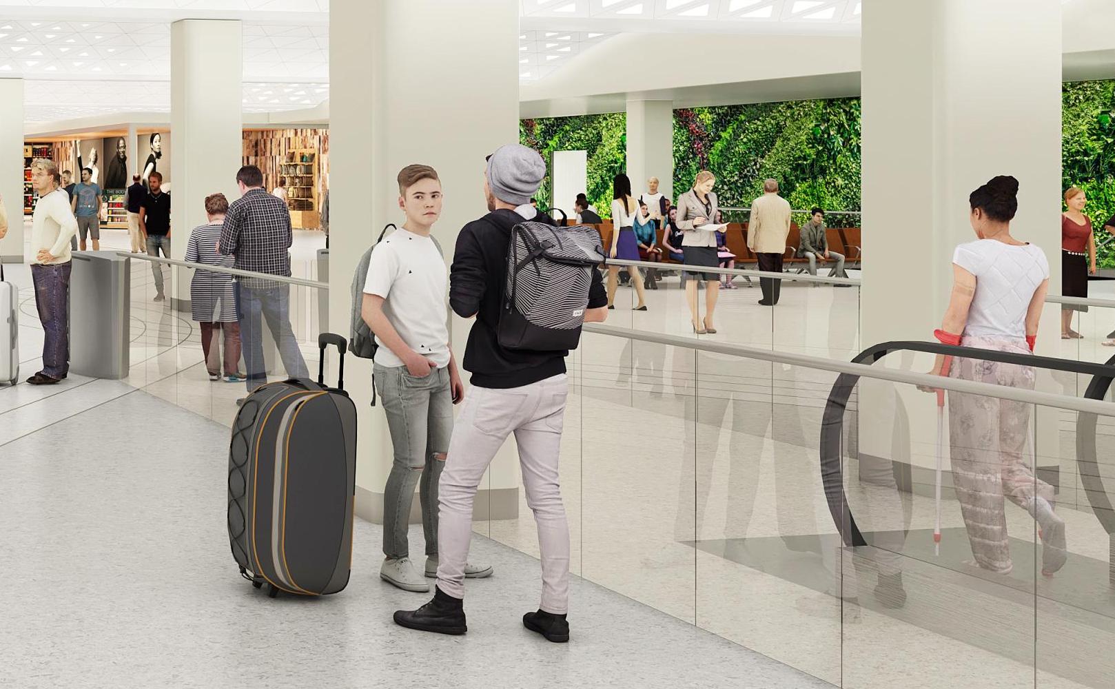 Illustration of The Portal East Lounge.