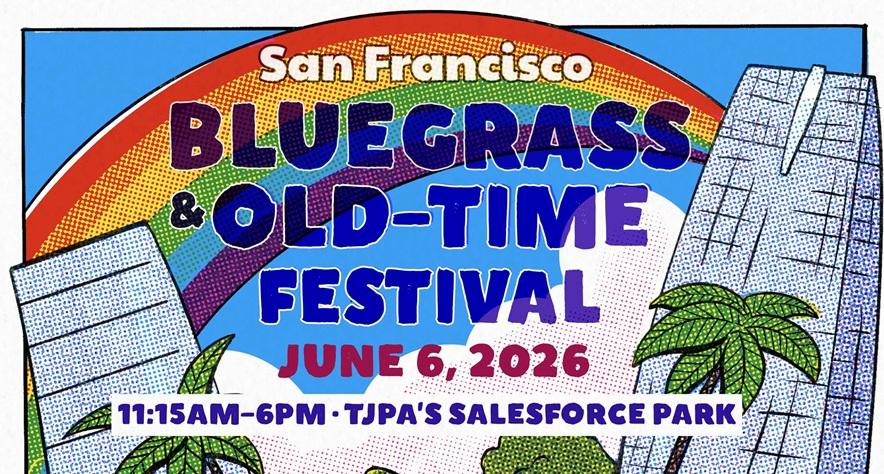 Poster for Blue Grass Festival, June 6, 2026.
