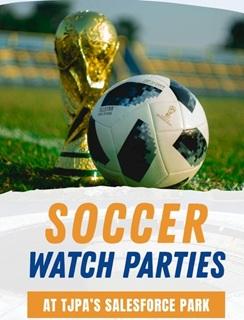 Poster for Soccer Watch Party Events.