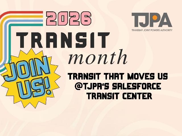 Small flyer for Transit Month 2026