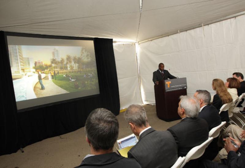 Temporary Terminal Groundbreaking