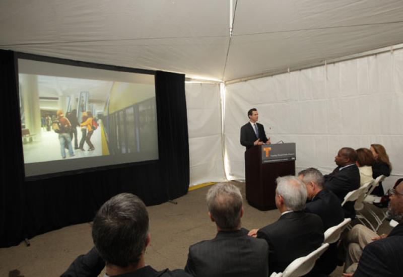 Temporary Terminal Groundbreaking