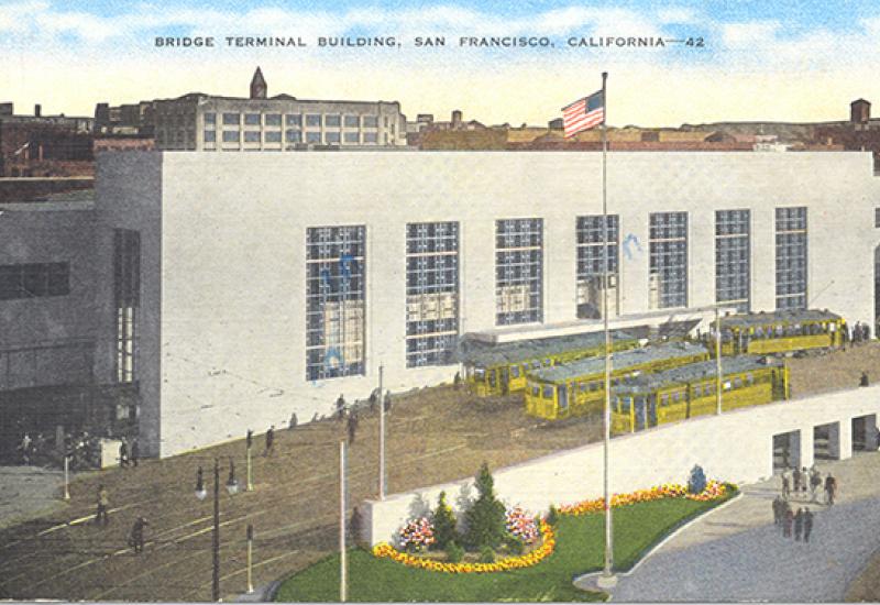 Transbay Terminal Postcard 1942