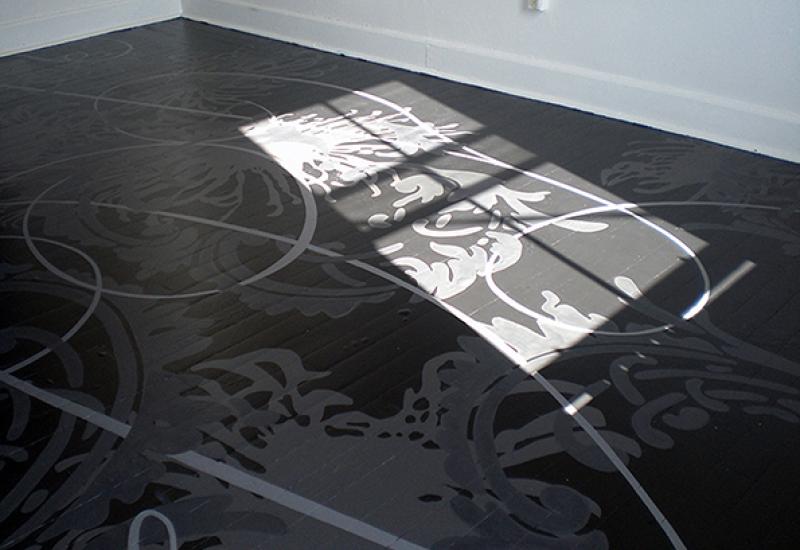 Julie Chang: Untitled - Floor Painting at the Headlands Center for the Arts, 2007