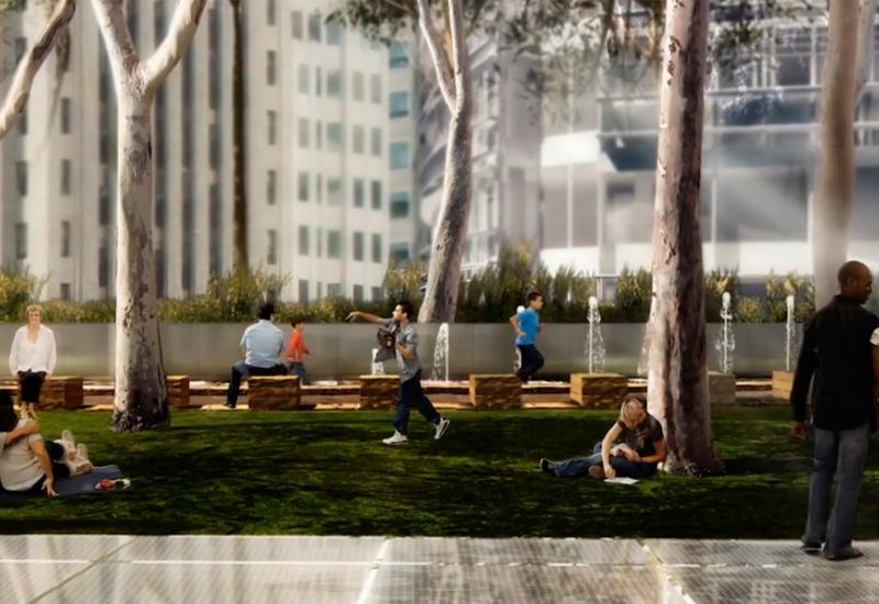 Ned Kahn: Park Level Bus Jet Fountain