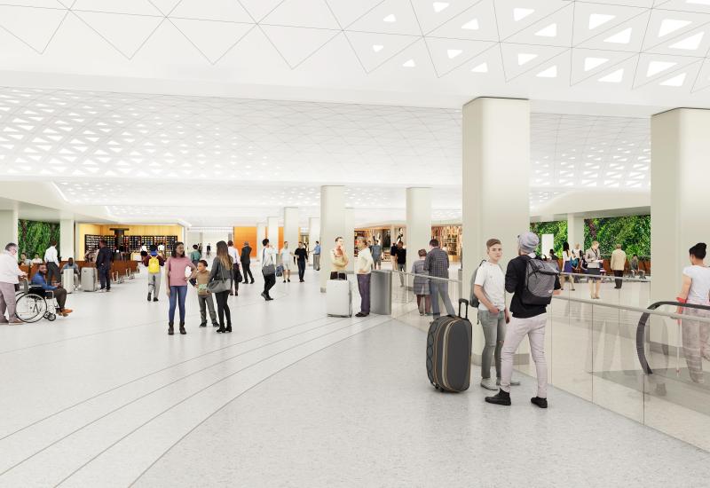 Illustration of The Portal East Lounge.