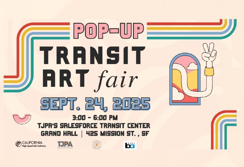 Poster for Pop-up Transit Fair on September 24, 2025.