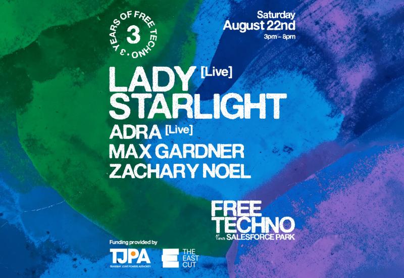 Small Poster of Free Techno event.