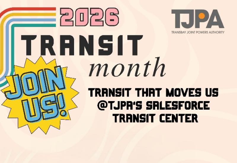 Small flyer for Transit Month 2026