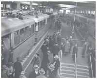 Looking Down on the Transbay Terminal Train Platforms (1939)