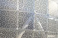 Close-up of panels featuring Penrose pattern