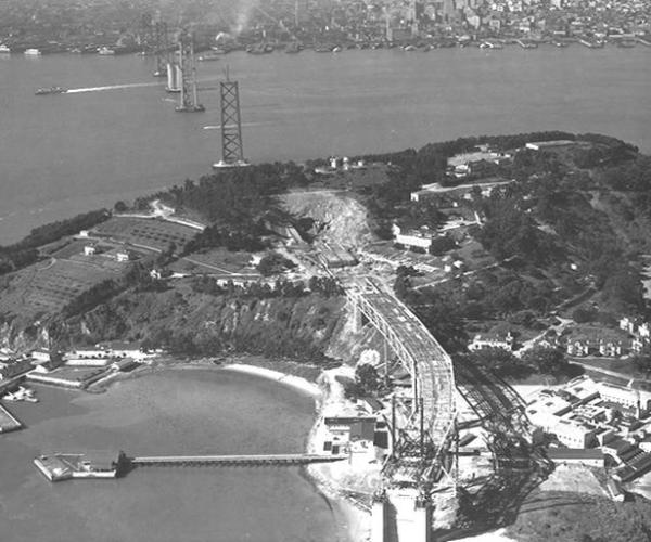 1930s bay bridge construction